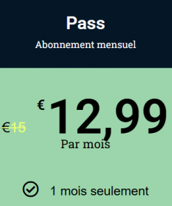 Inscription 1 Mois